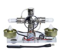 Electric Motor Generator Scientific Experiment Mechanical Toy Motor Model Student Learning Tool Portable Stirling Generator