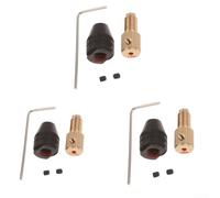 Electric Motor Shaft Adapter for for Mini Chuck Fixture clamp 0.3mm-4mm, Drill Chuck Three jaw Quick Change Accessory for hex Handle Screwdriver, Connecting Hole 2.0mm/2.3mm/3.17mm (2.0mm)