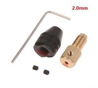 Electric Motor Shaft Mini Chuck Fixture with Adjustable Clamping Range 0 3mm to 4mm, Portable Design (2.0mm)
