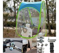 Electric Motorcycle and Electric Bicycles Sunshade Cover Rain Waterproof Universal Cover,Sun Visor Shade Umbrella,Without Rearview Mirror Installation,Blue
