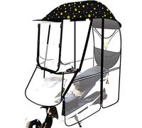 Electric Motorcycle Bicycle Sun Shade Rain Cover, Fully Enclosed Folding Waterproof Umbrella Scooter Transparent Canopy for Universal Car Motor Scooter,5,no Rearview Mirror