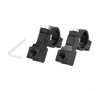 Electric Motorcycle Rearview Mirror Base Aluminum Alloy Mounting Bracket 8mm Hole Fixed Frame for Scooter for modification Parts Blue(2PCS black)