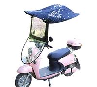 Electric Motorcycle Sunshade Cover, Bicycle Sun Shade Rain Cover Scooter Canopy Waterproof Umbrella Cover UV Resistant for Universal Car Motor Scooter,3,no Rearview Mirror