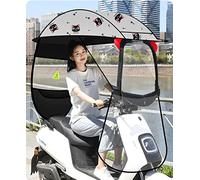 electric motorcycle sunshade cover, Electric Car Transparent Canopy, Mobility Scooter Sun Rain Wind Cover Electric Car Prevent Umbrella, Universal Electric Motorcycle Sunshade Cover,A ( Color : C )