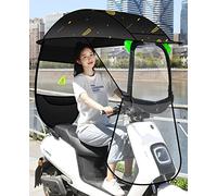 electric motorcycle sunshade cover, Electric Car Transparent Canopy, Mobility Scooter Sun Rain Wind Cover Electric Car Prevent Umbrella, Universal Electric Motorcycle Sunshade Cover,A ( Color : B )