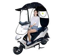 Electric Motorcycles Bicycle Sun Shade Rain Cover, Scooter Waterproof Cover Battery Car Umbrella Canopy Suitable for All Kinds of Electric Vehicles,3,with Rearview Mirror