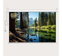 Electric Motorised Projection Screen, 3D 4K High Contrast, Automatic Movie Screen with Remote Control
