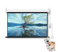 Electric Motorised Projector Screen 60" 4:3 Matte White Projection Screen with Remote Control for Indoor and Outdoor Use