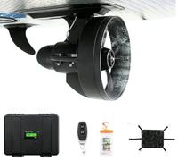 Electric Motorized Fin Surfboard Underwater Thruster, with Batteries | 12V Jet Powered Surfboard Kit, SUP Electric Fin Stand Up Paddle Board Motor, with remote control, Speed 5km/h