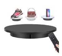Electric Motorized - Rotating Turntable Display Stand(42 Cm), with Remote, 100Kg/220 Lbs Capacity, Speed: 22-60 S/R, 45/90/180/360° Rotation, for Product Presentation,Black