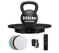 Electric Motorized Rotating Turntable Display Stand with Remote, 60cm 150kg/330lb Capacity, Automatic Revolving Platform, for Products Photo or Short Video(Black,60cm/23.6 in)