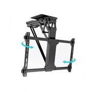 Electric Motorized TV Bracket Stand - Ceiling and Wall Mount, Teles Lift TV Stand with Smart Memory, Fits 32-75 Inch TVs, Max Load 35kg, Remote Control Included