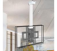 Electric Motorized TV Mount for 32-65 Inch TVs, Remote Control Ceiling Lift, Adjustable Space-Saving Bracket with Memory Function for Home Theater & Entertainment Systems