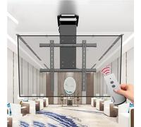 Electric Motorized TV Mount with Remote Control - Silent Ceiling Lift for Large Screens, Ideal for Home Theaters & Living Rooms - Adjustable TV Bracket, Space-Saving Design