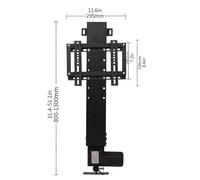 Electric Motorized TV Stand Adjustable Height Lift Bracket for 14-32 Inch TVs Auto Lifting Feature Height Range 31.5 to 51.2 Inches Modern Home Entertainment Solution