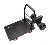 Electric Motorized Wagon Cart, 800W Motor, 48V 15.6Ah Battery, 300KG Total Load, 32KM Range, Heavy Duty Flat Cart for Cargo Moving