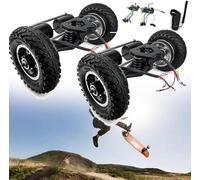 Electric Mountain Skateboard Conversion Kit - 2x1650W Motors, N63 190KV Motor, All-Terrain Remote Control for Off-Road Four-Wheel Drive (2WD)