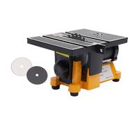 Electric Multi-Function Mini Table Saw - Portable Cutting Machine, Multi-Angle Cutting, 4500RPM, 3 Saw Blades for Metal, Wood, Glass, Stone