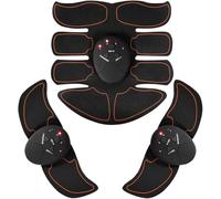 Electric Muscle Stimulator, Abdominal and Arm Trainer, 6 Modes, 10 Intensity Levels, Unisex