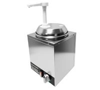 Electric Nacho Cheese Dispenser with Pump, Nacho Cheese Warmer, Commercial Hot Fudge Warmer, Adjustable Temp Nacho Cheese Sauce Warmer for Buffet Kitchen Cafeteria Home Party,2L