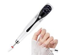 Electric Nail Buffer, 3 Mode LED Nail File, Rechargeable Cordless Polisher, High Speed Precision Shiner, Ergonomic Grip Design for Manicure, Fingernail Care, Women’s Beauty