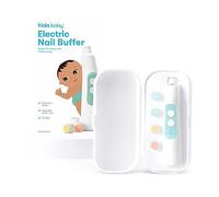 Frida Baby Electric Nail Trimmer, Safe & Easy Electric Nail File, Baby Nail Clipper Kit Suitable for Newborns, Toddler, and Children, 1 Electric Trimmer with LED Light + 4 Buffer Pads + Storage Case