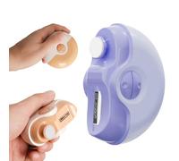 Electric Nail Clipper, 2 in 1 Electric Polishing Automatic Nail Clippers, Electric Nail Clipper Electric Nail Trimmer with 2 Adjustable Speeds, Nail Trimmer for Seniors, Kids, Adults (Purple)