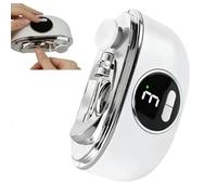 Electric Nail Clipper, 3-in-1 Multi-Functional Smart Nail Clipper, 3 Speed Adjustable Quiet Trimmer, Electric Nail Trimmer for Toenails & Fingernails Babies, Kids, Adults, Elderly (White)