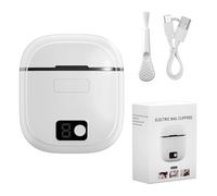 Electric Nail Clipper, 3 Speeds Automatic Nail Cutter with LED Light and Scraps Storage, Portable Toenail Clippers, Splash Protection, Multi-Functional Nail Grinder, Rechargeable Fingernail Trimmer