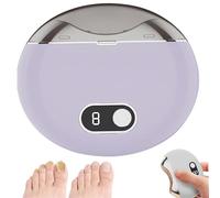 Electric Nail Clipper, 3 Speeds Automatic Nail Trimmer with LCD Screen, 3-Speed Automatic Rechargeable Nail Trimmer for Thick Toenails, Adults & Seniors, Home Pedicure Kit (Purple)