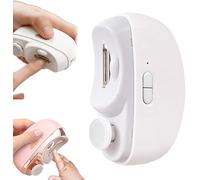 Electric Nail Clipper Automatic for Adults Seniors Children, Safe Anti-Cutting Sensor, USB Rechargeable & Quiet 3-in-1 Trimmer A