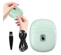 Electric Nail Clipper for Adults, Toenail Clipper - Rechargeable Electric Nail Trimmer with LED Light & Quiet Motor, USB-C Electric Nail Cutter with Nail Dust Collection for Home Travel (Green)