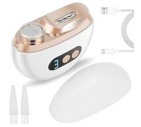 Electric Nail Clipper Portable Electric Nail Trimmer with LED Light and 3 Adjustable Speeds Scraps Storage Rechargeable for Kids Adults Elderly HomeTravel