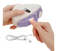 Electric Nail Clipper, Rechargeable ABS Alloy Tool | Small Lightweight 3 Inch 133 G Grinder | Automatic Trimmer with LED Light Provides Safe Manicure For And An