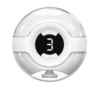 Electric Nail Clipper, Rechargeable Battery, White/Orange, Automatic Nail Trimmer, Fingernail Care Tool, LED Indicator Light, for Men Women Family Friends Kids Adults Seniors Home Travel