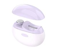 Electric Nail Clipper - USB Rechargeable Trimmer | Nail Polisher with LED Light, Easy Grip Non Slip Cutter for Toenails and Fingernails, Safe Grooming Tool for Babies, Kids, Adults