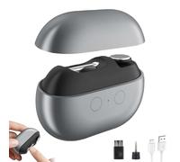 Electric Nail Clipper with LED Light, 3 in 1 Design, Electric Nail Trimmer with Nail Clip Storage,Rechargeable Automatic Nail Clipper, Fingernail Trimmer for Grinding Large Areas and Crevices (Gray)