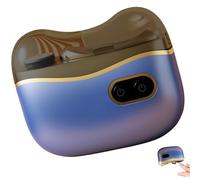 Electric Nail Clipper with LED Light - Automatic Nail Trimmer for Baby Kids Adults, Rechargeable Device with Dust Collector, Sky-blue