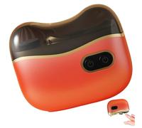 Electric Nail Clipper with LED Light - Automatic Nail Trimmer for Baby Kids Adults, Rechargeable Device with Dust Collector, Orange