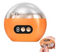 Electric Nail Clipper with LED Light & Dust Collector - Rechargeable Automatic Nail Trimmer for Baby, Kids, Seniors and Adults, Orange