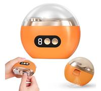 Electric Nail Clipper with Polishing for Seniors Adult Fingernails, Rechargeable Automatic Nail Trimmer 3-Speed, Safe and Convenient,Orange