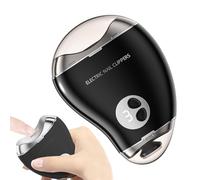 Electric Nail Clippers - 130g Shaped Automatic Trimmer, 3-Speed Settings | Double-Headed Fingernail Grinder, LED Light | Rechargeable Safety Cutter, Quiet Polishing File, Adults Seniors Kids