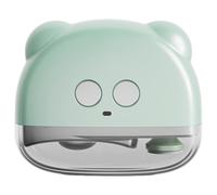 Electric Nail Clippers, 2-in-1 Automatic Nail Clipper with LED Light & Debris Storage 3 Speeds USB-C Charging Electric Fingernail Clippers & Grinder, Green.