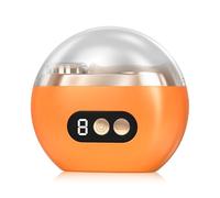 Electric Nail Clippers, 2026 Neu Automatic Electric Nail Trimmer 3 Speed with LED Light, Easy Nail Trimmer USB Charging with Nail Scraps Storage Nail File Electric fo Kids Adults Elderly (Orange)