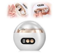 Electric Nail Clippers, 2026 New Electric Nail Trimmer and Polisher with 3-Speed for Thick Nails, Automatic Nail Cutter with Scraps Storage for Baby Adult Elderly (White)