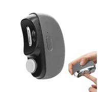 Electric Nail Clippers, 2026 New Electric Nail Trimmer with 2 Speeds and Storage Box, 2-in-1 Automatic Nail Cutter for Thick Nails Trimming and Polishing for Baby, Adults, Elderly (Grey)