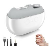 Electric Nail Clippers, 2026 Upgraded Nail Trimmer Nail Polisher 3 in 1, Portable Electric Nail File with LED Light, USB Rechargeable, Nail Scraps Storage, for Kids, Seniors, Weak Hands (White)