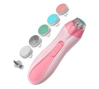 Electric Nail Clippers | Electric Fingernail Clippers | Children's Manicure Care Set with Led Light Anti-Pinch Battery Powered Trim Buffer Kit for Babies Daily Use Trimming Travel