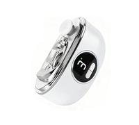 Electric Nail Clippers, Electric Nail Trimmer for Children, Adults, and Elderly, 2 in 1 Automatic Nail Clipper and Polisher, Safety Fingernail Trimmer with 3 Speeds for Baby Seniors and Adult (White)