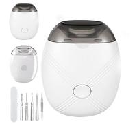 Electric Nail Clippers, Electric Smart Automatic Nail Trimmers for Thick Toenail, Rechargeable Auto Toe Nails Clippers with LED Light & Nails Scraps Storage, for Adult, Baby (Stripe)